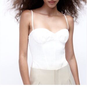Zara White Bodysuit